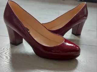 Talla 37 - Zapatos Charol Rojo Zendra