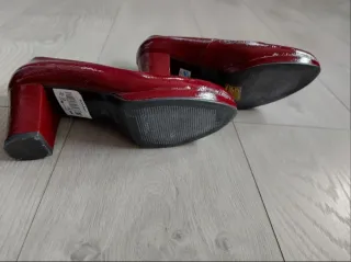 Talla 37 - Zapatos Charol Rojo Zendra