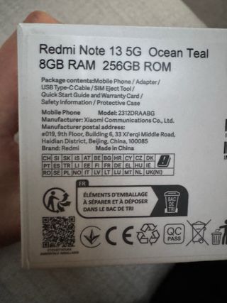 Xiaomi Redmi Note 13 256GB Verde