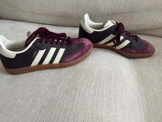 Zapatillas Adidas Samba Morado/Blanco