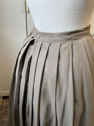 Falda regional gris / verde talla única