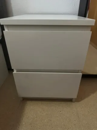 Mesita de noche Ikea blanca
