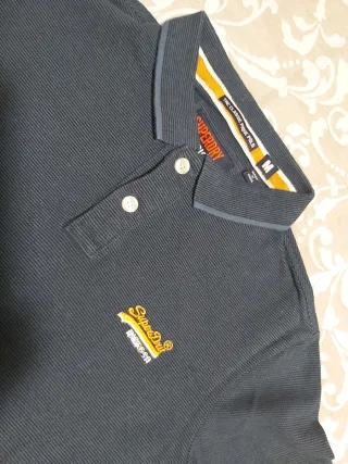 Polo Superdry Hombre Talla M Azul/Amarillo