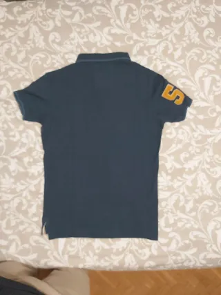 Polo Superdry Hombre Talla M Azul/Amarillo