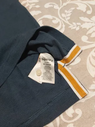 Polo Superdry Hombre Talla M Azul/Amarillo