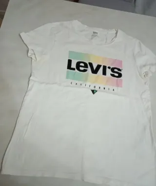 T-shirt Levi's bianca con logo California