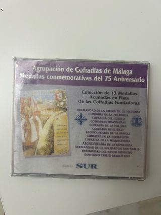 Medallas Cofradías Málaga Plata Ley