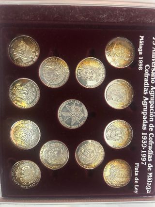 Medallas Cofradías Málaga Plata Ley