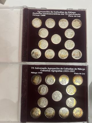 Medallas Cofradías Málaga Plata Ley