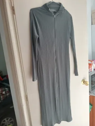 Vestido largo cremallera y vestido lanidoor