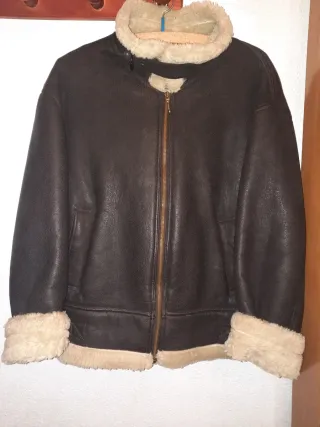 Parka Policía Marrón Forro Borreguillo