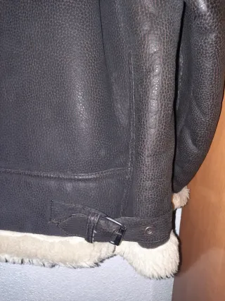 Parka Policía Marrón Forro Borreguillo