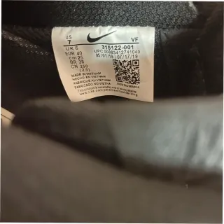 Nike Air Force 1 Low '07 Negras Talla 40