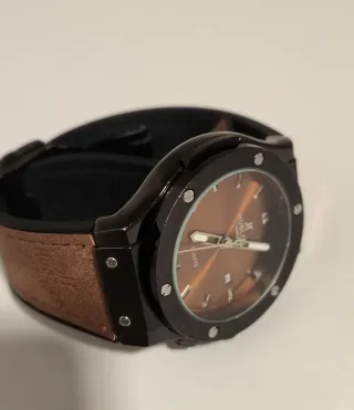 Reloj Hublot Marrón y Negro