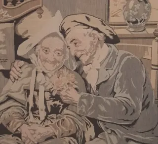 Pareja de Tapices Antiguos