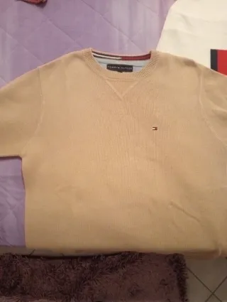 3 Maglioni Tommy Hilfiger Tg M bianco rosso beige