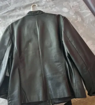 Cazadora Piel Mujer Negra