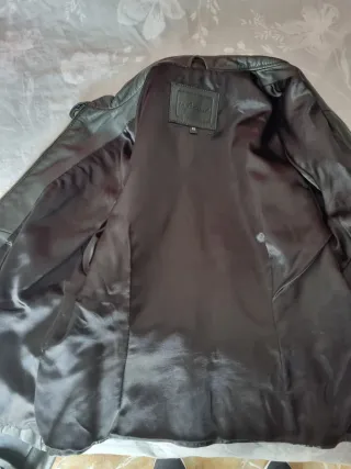 Cazadora Piel Mujer Negra