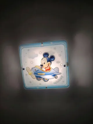 Plafón infantil Mickey Mouse avión