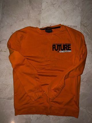 Sudadera Naranja Hombre Polinesia