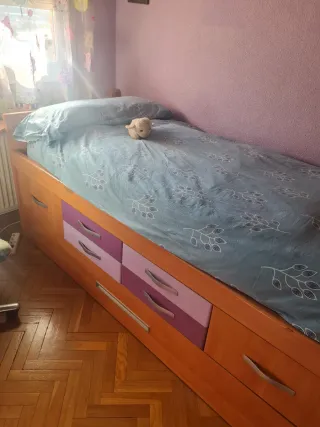 Dos camas de 100x200 con cajones de gran capacidad