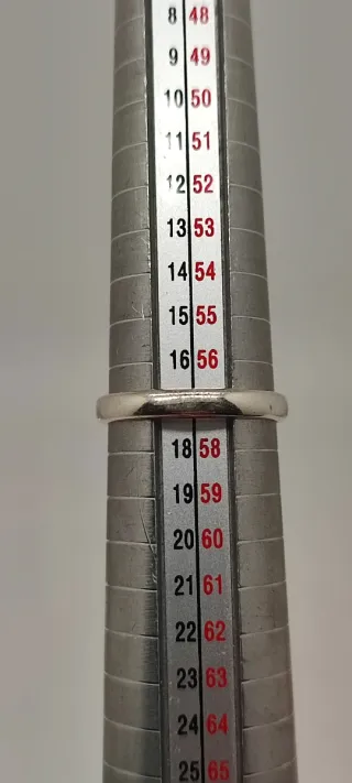 Anillo ajustable de plata y amatistas.