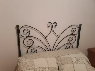 Cabecero de forja negro