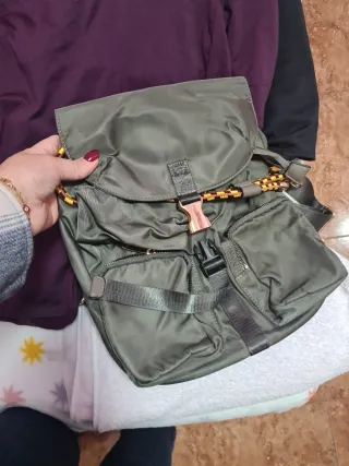 Mochila verde militar impermeable