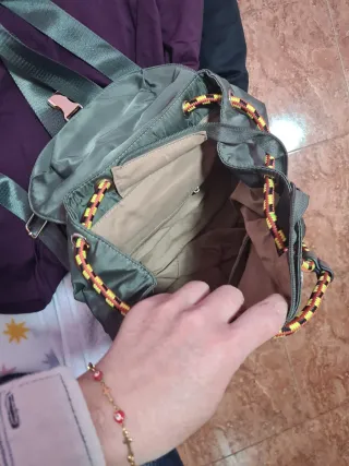 Mochila verde militar impermeable