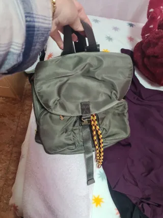 Mochila verde militar impermeable