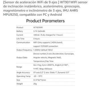 Wit Motion Sensor Acelerómetro