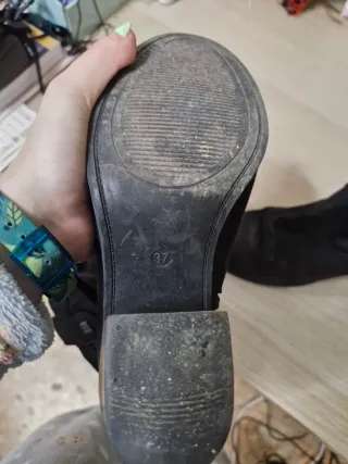 Botines Mustang Piel Negros