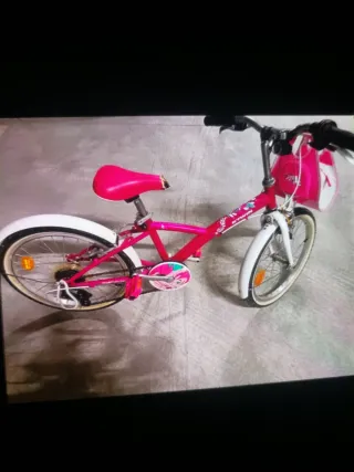 Bicicleta 20 pulgadas 20" rosa y blanca