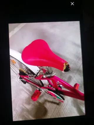 Bicicleta 20 pulgadas 20" rosa y blanca