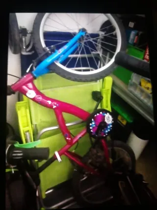 Bicicleta 20 pulgadas 20" rosa y blanca