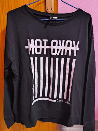 Sudadera Divided Negra Talla L