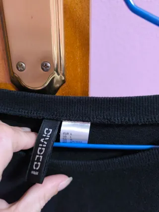 Sudadera Divided Negra Talla L