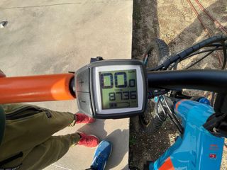 Bicicleta Eléctrica Cube Azul Naranja