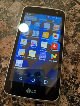 LG K4 4G Smartphone Negro/azul.