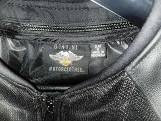 Chaqueta Moto Harley Davidson Negra/Naranja