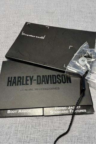 Chaqueta Moto Harley Davidson Negra/Naranja