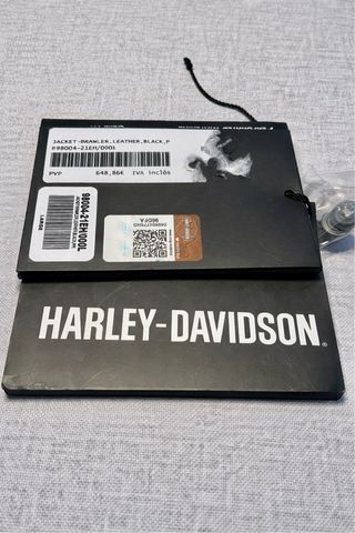 Chaqueta Moto Harley Davidson Negra/Naranja