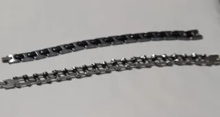 Pack 2 Pulseras Acero Inoxidable Hombre.