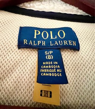 Chaqueta Polar Ralph Lauren Azul y Blanco