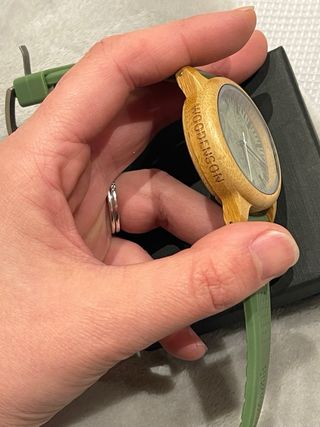 Reloj Woodenson Bambú y Correa Verde