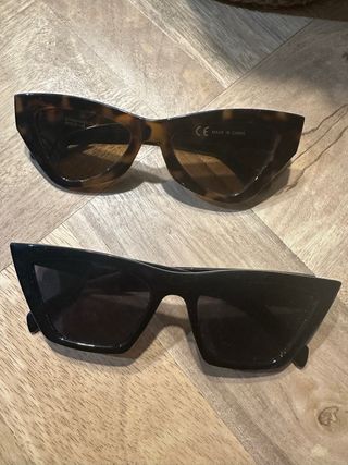 Gafas de sol tortuga y negras