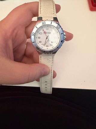 Orologio Sector Donna Pelle Bianco Argento