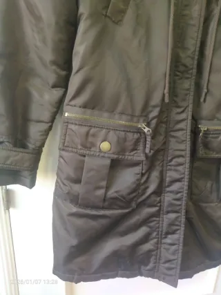 Abrigo vintage marrón talla M