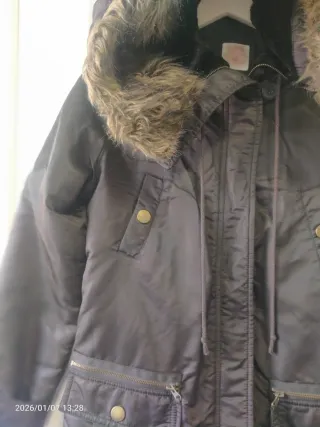 Abrigo vintage marrón talla M