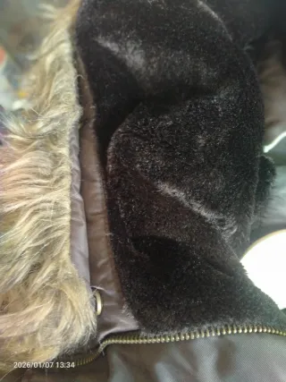 Abrigo vintage marrón talla M